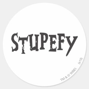 Harry Potter Spell Stupefy Stunning Spell Classic Round Sticker