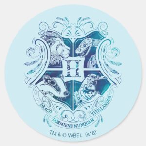 Harry_Potter___Aguamenti_HOGWARTS™_Crest_Classic_Round_Sticker_1 Harry Potter Aguamenti HOGWARTS™ Crest Classic Round Sticker
