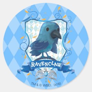 Harry_Potter___Charming_RAVENCLAW™_Crest_Classic_Round_Sticker_1 Harry Potter Charming RAVENCLAW™ Crest Classic Round Sticker