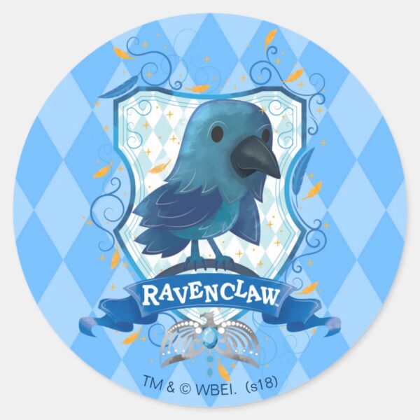 Harry_Potter___Charming_RAVENCLAW™_Crest_Classic_Round_Sticker_1 Harry Potter Charming RAVENCLAW™ Crest Classic Round Sticker