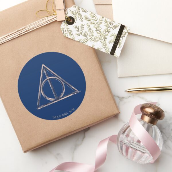 Harry_Potter___Deathly_Hallows_Watercolor_Classic_Round_Sticker_5 Harry Potter Deathly Hallows Watercolor Classic Round Sticker