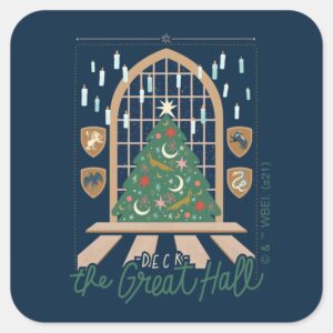 Harry Potter Deck The Great Hall Square Sticker