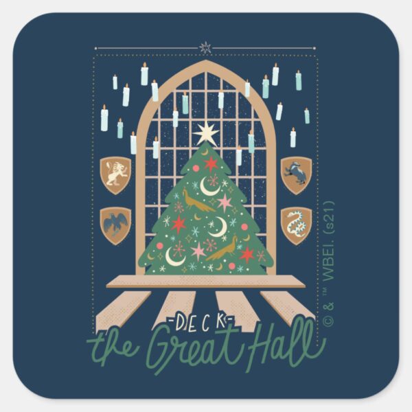 Harry_Potter___Deck_the_Great_Hall_Square_Sticker_1 Harry Potter Deck The Great Hall Square Sticker