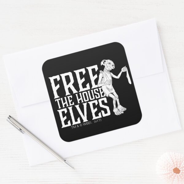 Harry_Potter___Free_The_House_Elves_Square_Sticker_3 Harry Potter Free The House Elves Square Sticker