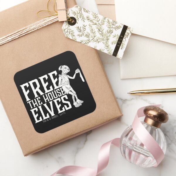 Harry_Potter___Free_The_House_Elves_Square_Sticker_5 Harry Potter Free The House Elves Square Sticker