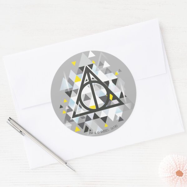 Harry_Potter___Geometric_Deathly_Hallows_Symbol_Classic_Round_Sticker_3 Harry Potter Geometric Deathly Hallows Symbol Classic Round Sticker