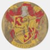 Harry_Potter___Gryffindor_-_Retro_House_Crest_Classic_Round_Sticker_1 Harry Potter Gryffindor Retro House Crest Classic Round Sticker
