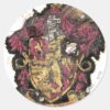 Harry_Potter___Gryffindor_Crest_-_Destroyed_Classic_Round_Sticker_1 Harry Potter Gryffindor Crest Destroyed Classic Round Sticker