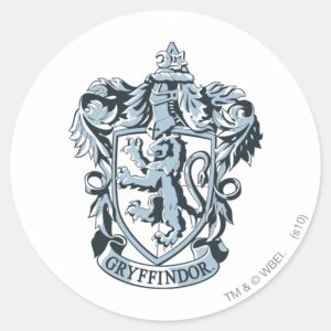 Harry_Potter___Gryffindor_Crest_Blue_Classic_Round_Sticker_1 Harry Potter Gryffindor Crest Blue Classic Round Sticker