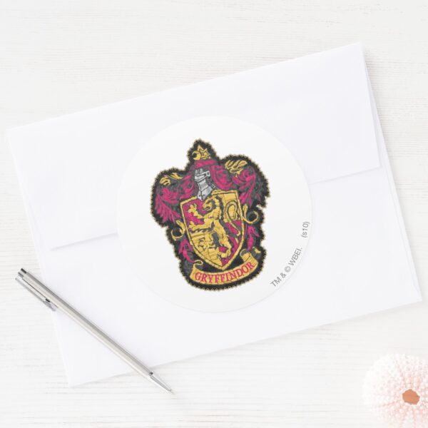 Harry_Potter___Gryffindor_House_Crest_Classic_Round_Sticker_3 Harry Potter Gryffindor House Crest Classic Round Sticker