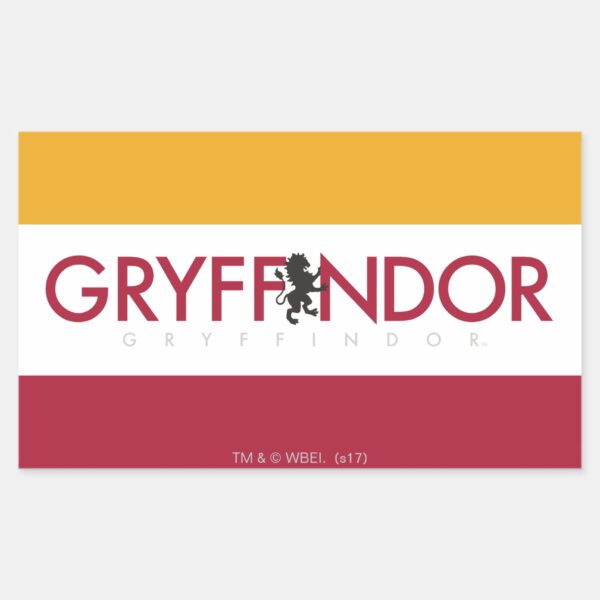 Harry_Potter___Gryffindor_House_Pride_Crest_Rectangular_Sticker_1 Harry Potter Gryffindor House Pride Crest Rectangular Sticker