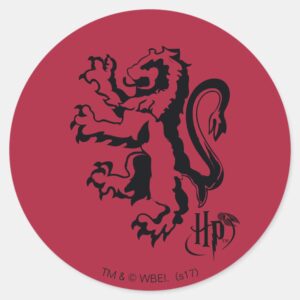 Harry_Potter___Gryffindor_Lion_Icon_Classic_Round_Sticker_1 Harry Potter Gryffindor Lion Icon Classic Round Sticker