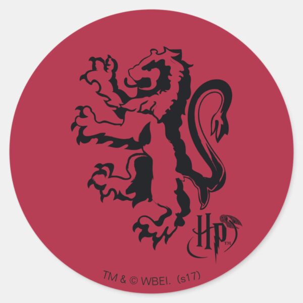 Harry_Potter___Gryffindor_Lion_Icon_Classic_Round_Sticker_1 Harry Potter Gryffindor Lion Icon Classic Round Sticker