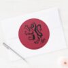 Harry Potter Gryffindor Lion Icon Classic Round Sticker