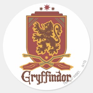 Harry_Potter___Gryffindor_QUIDDITCH™_Badge_Classic_Round_Sticker_1 Harry Potter Gryffindor QUIDDITCH™ Badge Classic Round Sticker