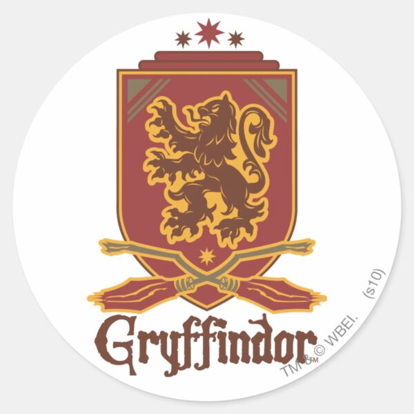 Harry_Potter___Gryffindor_QUIDDITCH™_Badge_Classic_Round_Sticker_1 Harry Potter Gryffindor QUIDDITCH™ Badge Classic Round Sticker