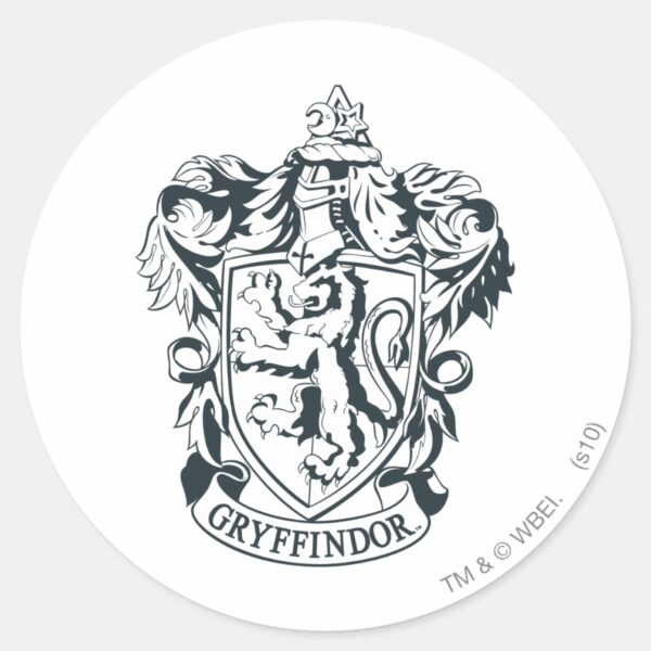Harry_Potter___Gryffindor_Stencil_Sketch_Classic_Round_Sticker_1 Harry Potter Gryffindor Stencil Sketch Classic Round Sticker