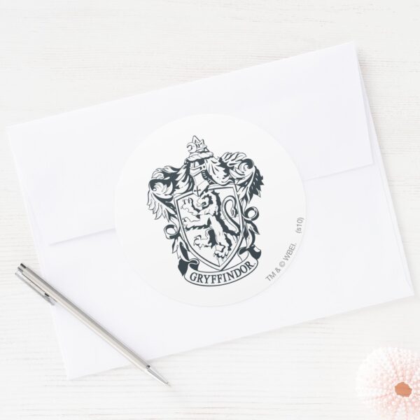 Harry_Potter___Gryffindor_Stencil_Sketch_Classic_Round_Sticker_3 Harry Potter Gryffindor Stencil Sketch Classic Round Sticker