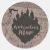 Harry_Potter___HOGWARTS™_Castle_Marauder's_Map_Classic_Round_Sticker_1 Harry Potter HOGWARTS™ Castle Marauders Map Classic Round Sticker