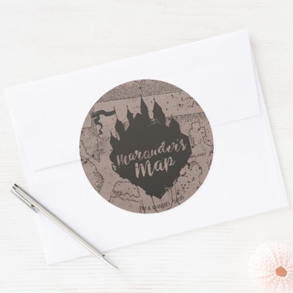 Harry_Potter___HOGWARTS™_Castle_Marauder's_Map_Classic_Round_Sticker_3 Harry Potter HOGWARTS™ Castle Marauders Map Classic Round Sticker