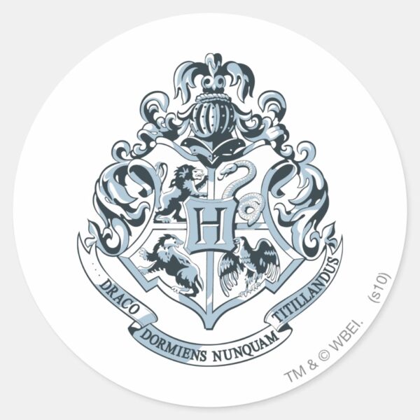 Harry_Potter___Hogwarts_Crest_-_Blue_Classic_Round_Sticker_1 Harry Potter Hogwarts Crest Blue Classic Round Sticker