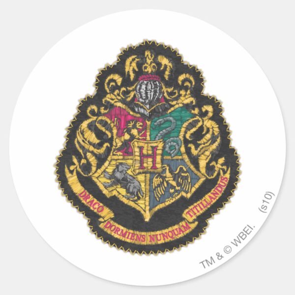 Harry_Potter___Hogwarts_Crest_Classic_Round_Sticker_1 Harry Potter Hogwarts Crest Classic Round Sticker