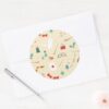 Harry Potter Holiday Icon Pattern Classic Round Sticker