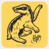 Harry Potter Hufflepuff Badger Icon Square Sticker
