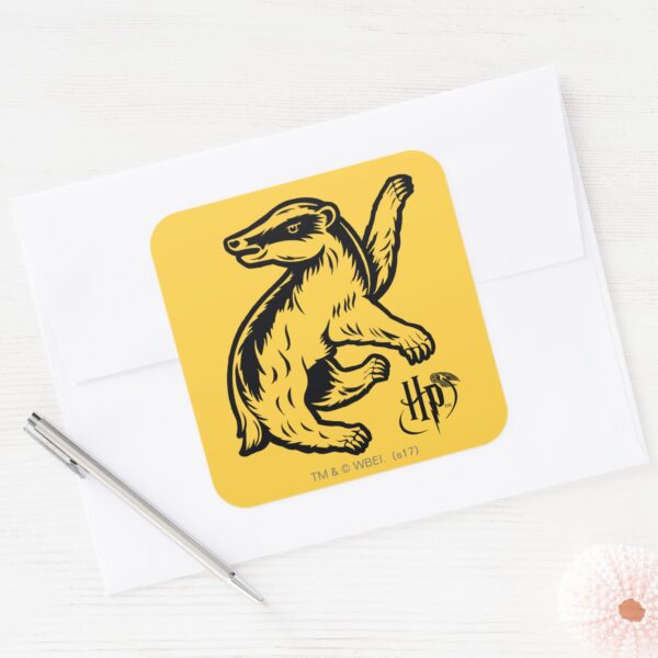 Harry_Potter___Hufflepuff_Badger_Icon_Square_Sticker_3 Harry Potter Hufflepuff Badger Icon Square Sticker