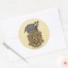 Harry_Potter___Hufflepuff_Crest_with_Badger_Classic_Round_Sticker_3 Harry Potter Hufflepuff Crest With Badger Classic Round Sticker