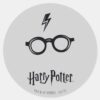 Harry Potter Lightning Scar And Glasses Classic Round Sticker