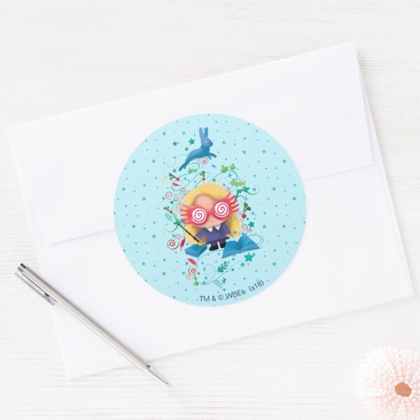 Harry_Potter___Luna_Lovegood_Graphic_Classic_Round_Sticker_3 Harry Potter Luna Lovegood Graphic Classic Round Sticker