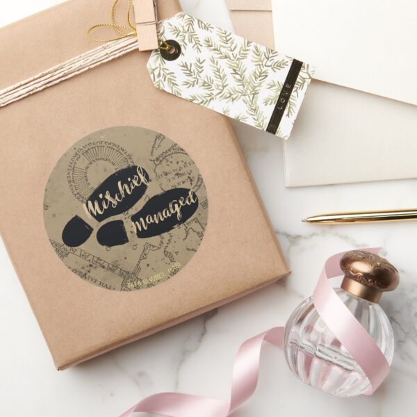 Harry_Potter___MISCHIEF_MANAGED™_Map_Footprints_Classic_Round_Sticker_5 Harry Potter MISCHIEF MANAGED™ Map Footprints Classic Round Sticker