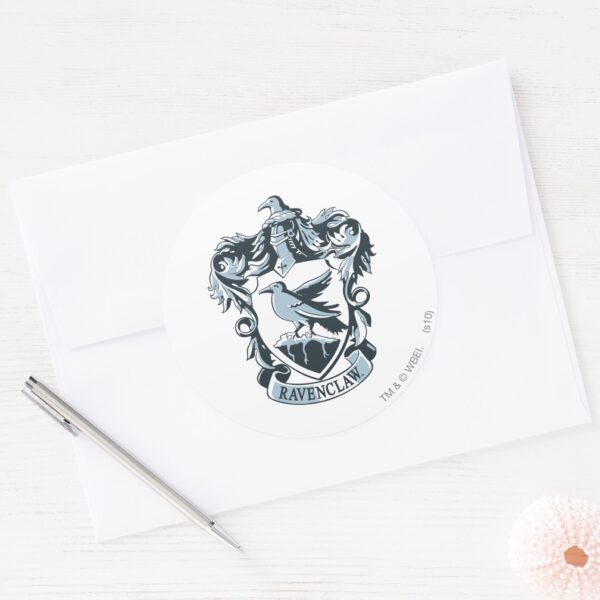 Harry_Potter___Modern_Ravenclaw_Crest_Classic_Round_Sticker_3 Harry Potter Modern Ravenclaw Crest Classic Round Sticker