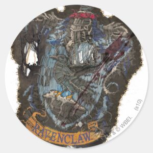Harry_Potter___Ravenclaw_Crest_-_Destroyed_Classic_Round_Sticker_1 Harry Potter Ravenclaw Crest Destroyed Classic Round Sticker