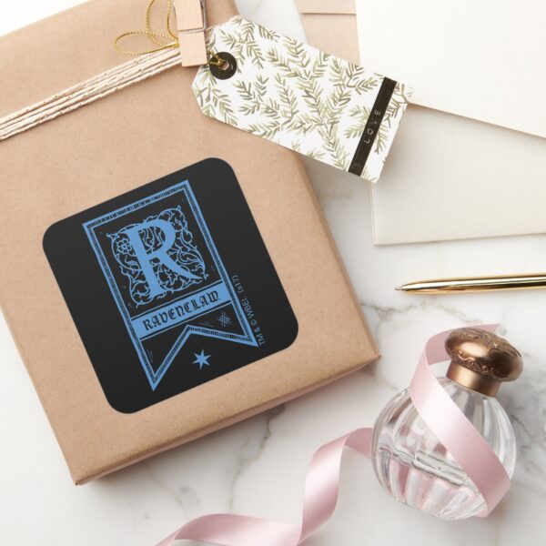 Harry_Potter___Ravenclaw_Monogram_Banner_Square_Sticker_5 Harry Potter Ravenclaw Monogram Banner Square Sticker