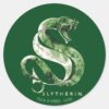 Harry Potter SLYTHERIN™ Snake Watercolor Classic Round Sticker