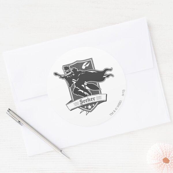 Harry_Potter___Seeker_Badge_Classic_Round_Sticker_3 Harry Potter Seeker Badge Classic Round Sticker