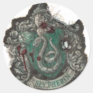 Harry_Potter___Slytherin_Crest_-_Vintage_Classic_Round_Sticker_1 Harry Potter Slytherin Crest Vintage Classic Round Sticker