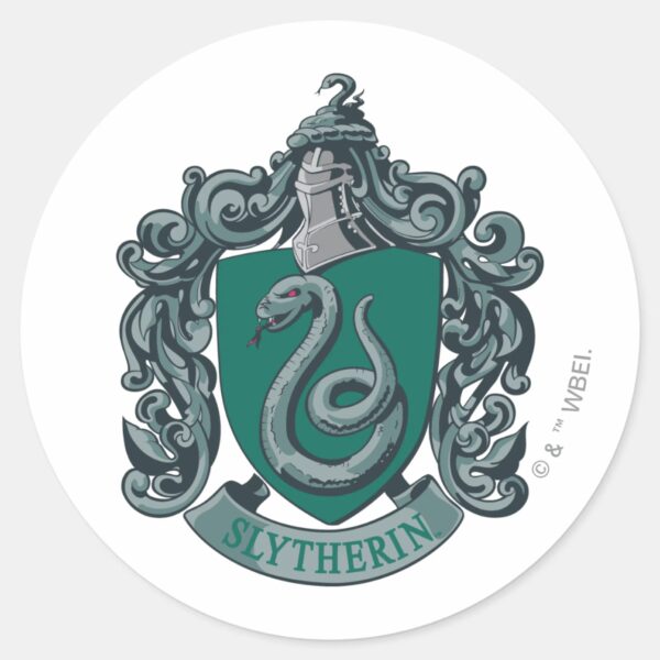 Harry_Potter___Slytherin_Crest_Green_Classic_Round_Sticker_1 Harry Potter Slytherin Crest Green Classic Round Sticker