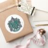 Harry_Potter___Slytherin_Crest_Green_Classic_Round_Sticker_5 Harry Potter Slytherin Crest Green Classic Round Sticker