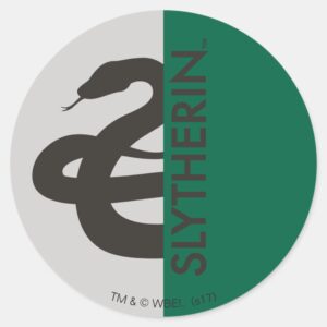 Harry_Potter___Slytherin_House_Pride_Graphic_Classic_Round_Sticker_1 Harry Potter Slytherin House Pride Graphic Classic Round Sticker