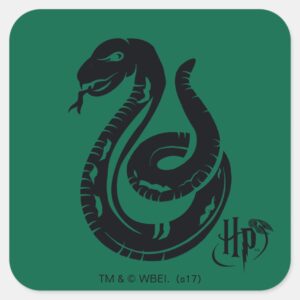 Harry_Potter___Slytherin_Snake_Icon_Square_Sticker_1 Harry Potter Slytherin Snake Icon Square Sticker