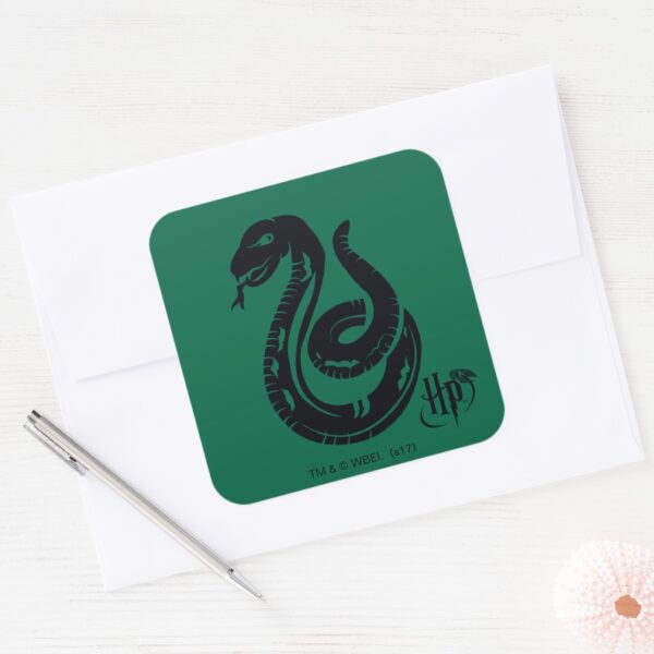 Harry_Potter___Slytherin_Snake_Icon_Square_Sticker_3 Harry Potter Slytherin Snake Icon Square Sticker