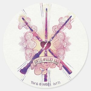 Harry Potter Until The Very End Classic Round Sticker
