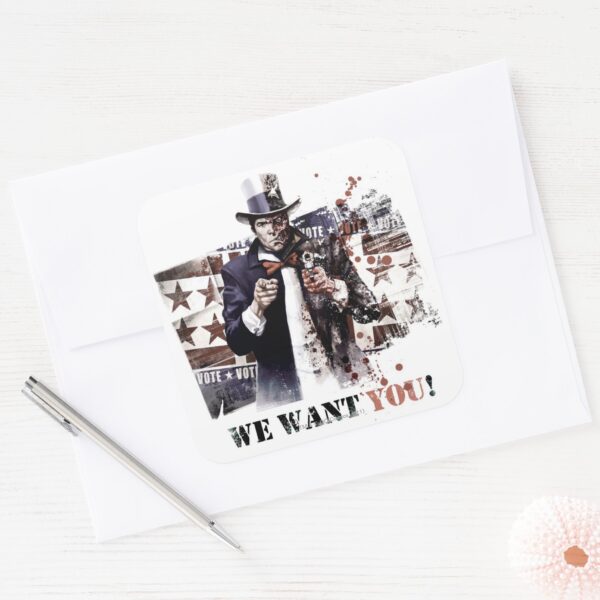 Harvey_Dent_-_We_Want_You!_Square_Sticker_3 Harvey Dent We Want You Square Sticker