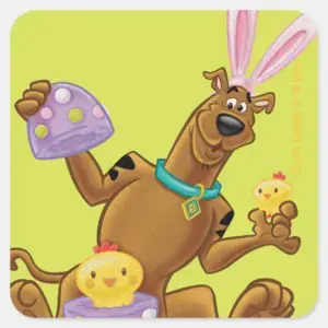 Hatched Easter Egg Square Sticker