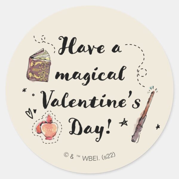 Have_A_Magical_Valentine's_Day_Classic_Round_Sticker_1 Have A Magical Valentines Day Classic Round Sticker