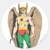 Hawkman_Classic_Round_Sticker_1 Hawkman Classic Round Sticker