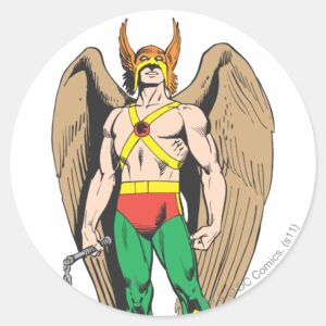 Hawkman_Classic_Round_Sticker_1 Hawkman Classic Round Sticker